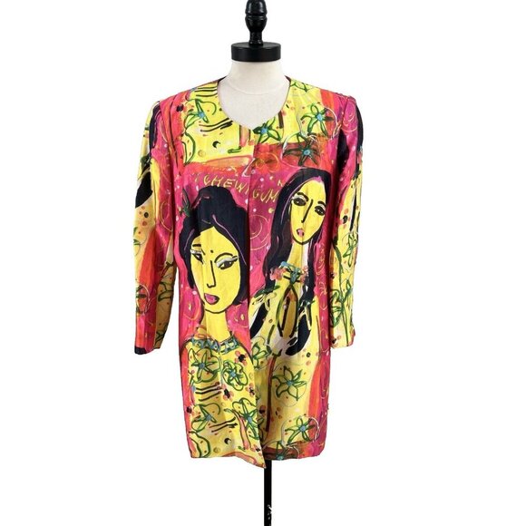NWT Grace Chuang Jacket XXL Pop Art To Wear Statement Avant Garde Maximalist - Picture 1 of 8